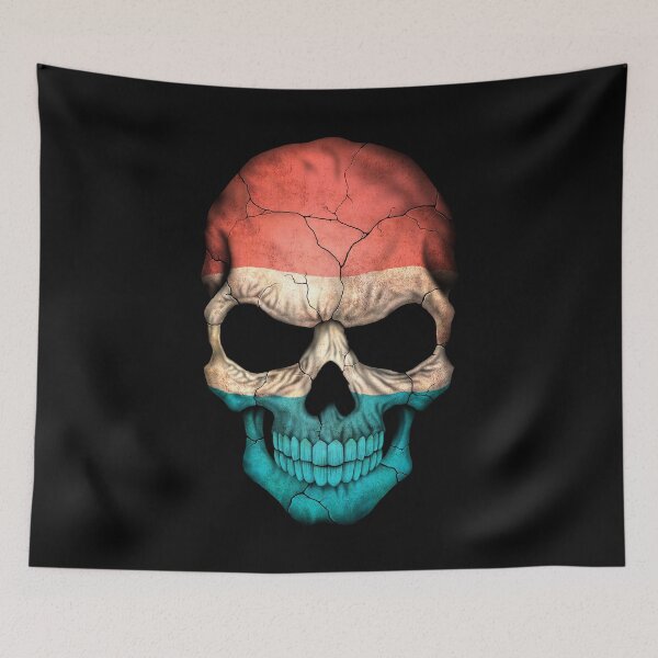 Item preview, Luxembourg Flag Skull designed and sold by JeffBartels.