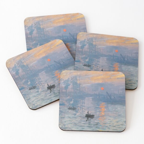 Item preview, Claude Monet painting scenery boats designed and sold by Crep Customs.