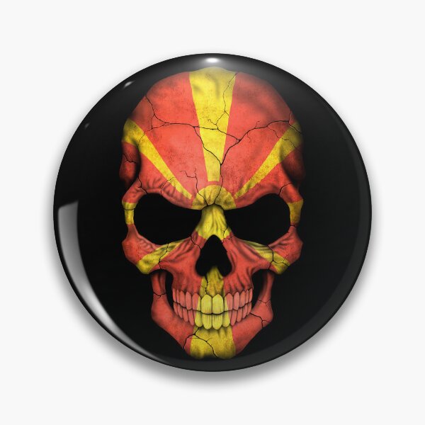 Item preview, Macedonian Flag Skull designed and sold by JeffBartels.