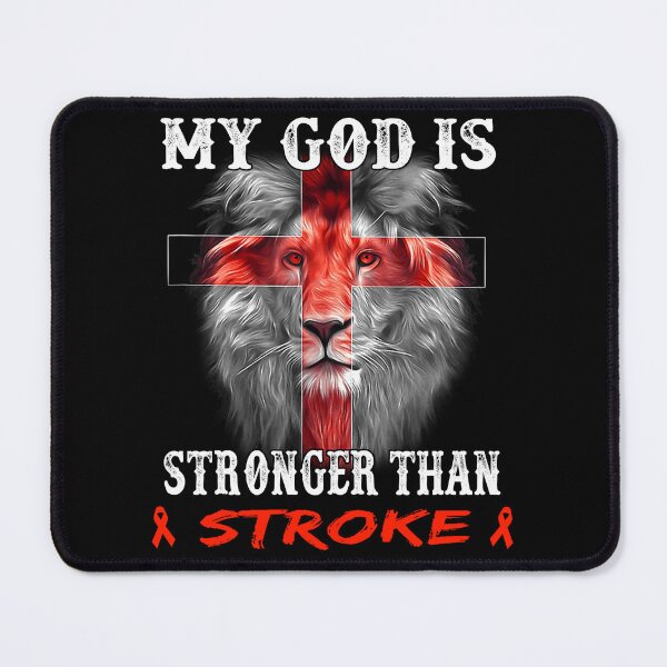 Artikelvorschau, Löwe, mein Gott, ist stärker als STROKE Support STROKE Warrior entworfen und verkauft von Hatjar.