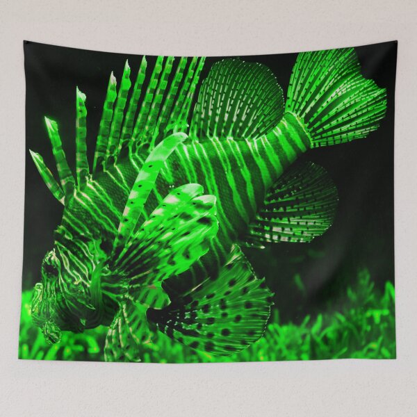 Item preview, green butterfly fish designed and sold by Tiziza.