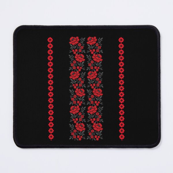Item preview, Copy of Ukrainian Ornaments, ukrainian vyshyvanka ornament | European Ukrainian Ladies Embroidery Floral Design Red Black Flowers Ukrainian Souvenir For Her designed and sold by GaliaTati.