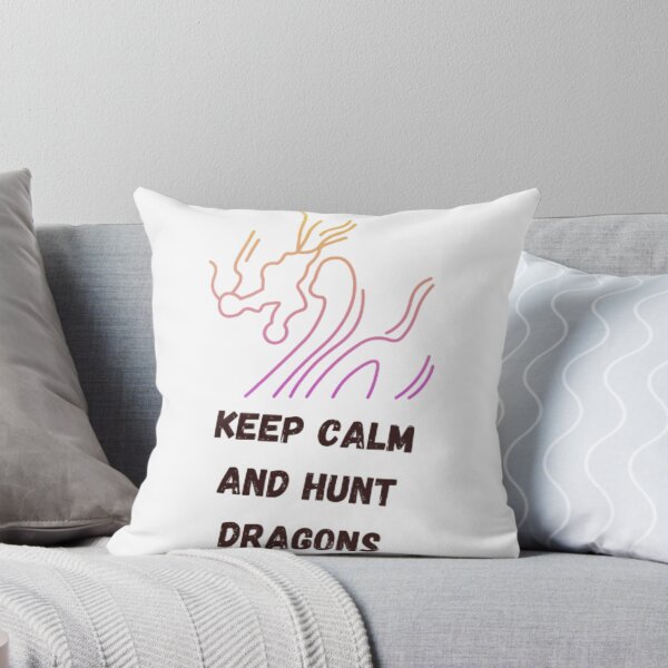 Item preview, Keep Calm And Hunt Dragons Cute  stickers  designed and sold by m-m-rstore.
