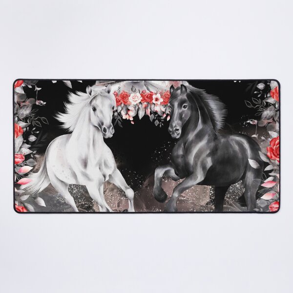 Item preview, A Magical Land of Powerful, Strong, Beautiful, and Elegant Horses, A Wise Crow and Insightful White Canary designed and sold by Orianah.
