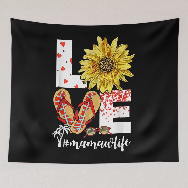 Item preview, Womens Love MaMaw Life Sunflower And Flip FLops Mothers Day designed and sold by ElizabethxJime.