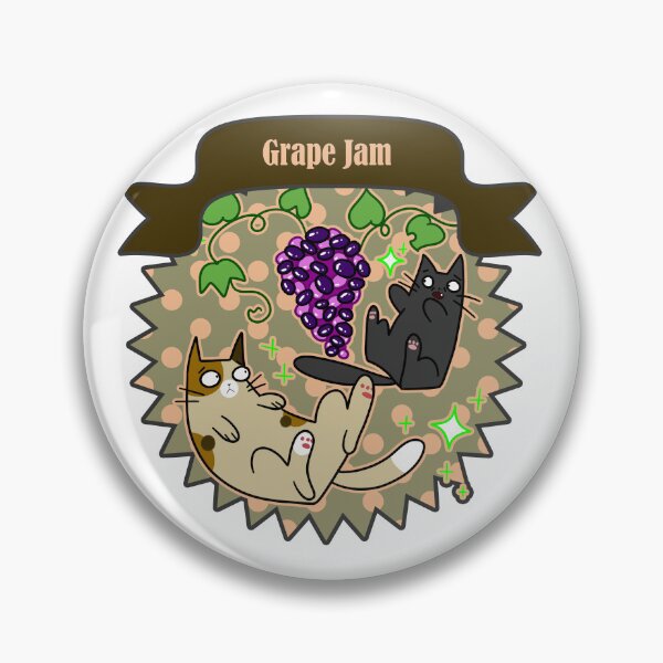 Item preview, Grape Jam - Cute Cats and Grapes Canning Label designed and sold by SaradaBoru.