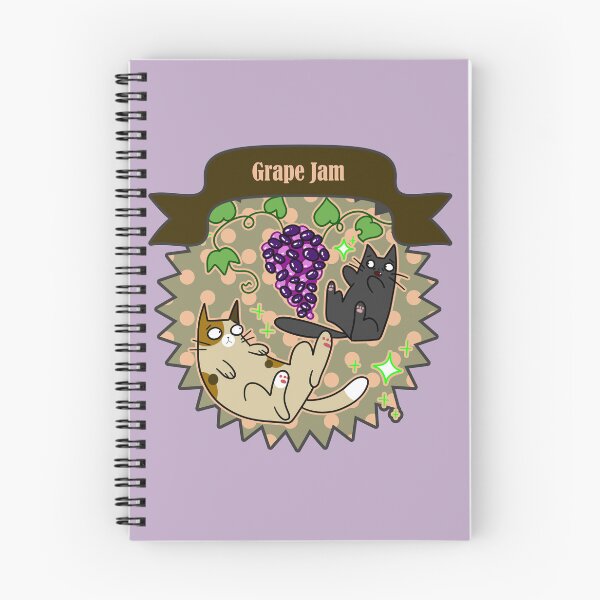 Item preview, Grape Jam - Cute Cats and Grapes Canning Label designed and sold by SaradaBoru.