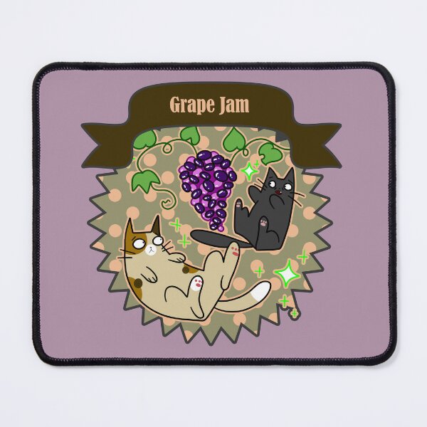 Item preview, Grape Jam - Cute Cats and Grapes Canning Label designed and sold by SaradaBoru.