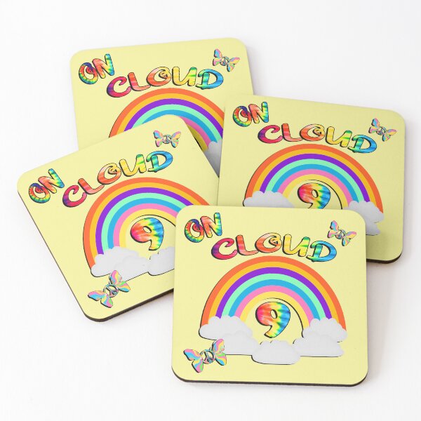 Item preview, Retro Colours On Cloud Nine Peace Love Rainbow designed and sold by tamdevo1.