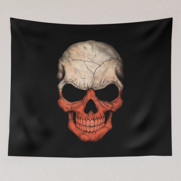 Item preview, Polish Flag Skull designed and sold by JeffBartels.