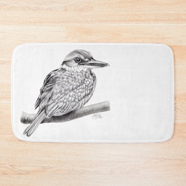 Item preview, White Collared Kingfisher - graphite version designed and sold by SylvieG18.