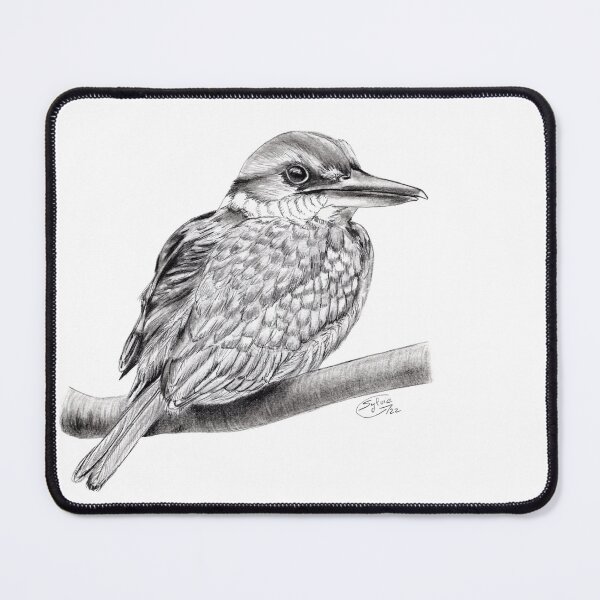 Item preview, White Collared Kingfisher - graphite version designed and sold by SylvieG18.