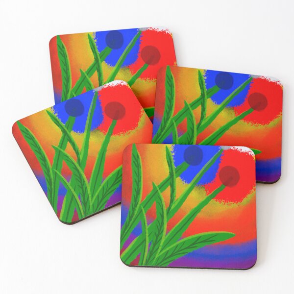 Item preview, Abstract Minimalistic Flowers designed and sold by nickardi.