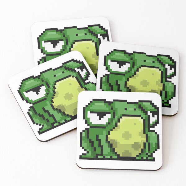 Item preview, Apathy Frog Pixel Art designed and sold by BlankSpace Publications.