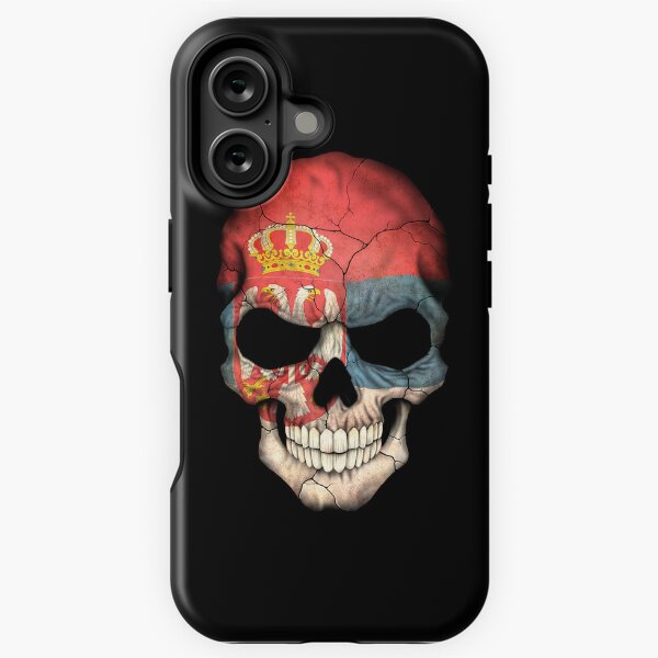 Item preview, Serbian Flag Skull designed and sold by JeffBartels.