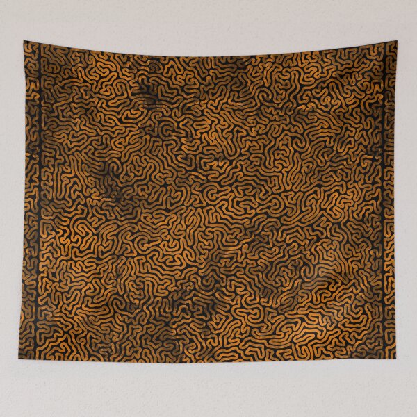 Item preview, Single Line Squiggle - Orange - designed and sold by Xernition.