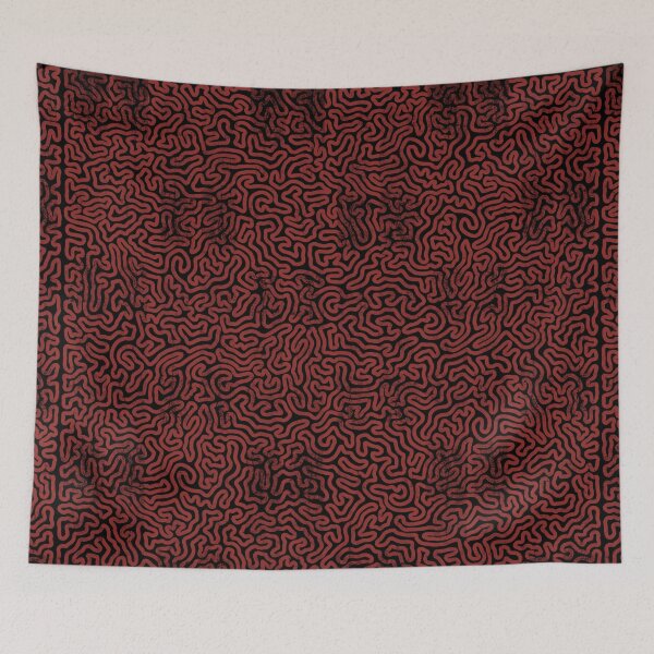 Item preview, Single Line Squiggle - Red - designed and sold by Xernition.