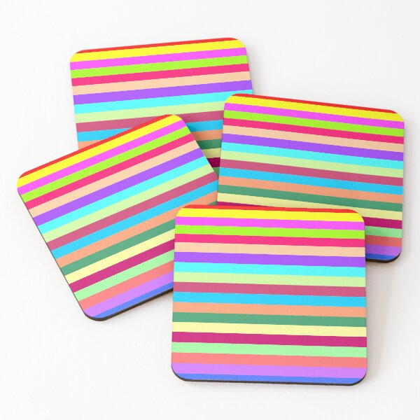 Item preview, Horizontal stripes in webhex palette designed and sold by Becky Hunter.