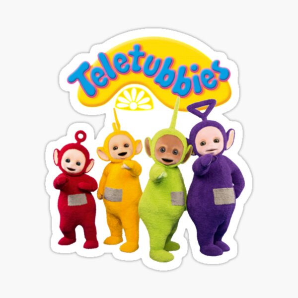 " best frienfds teletubbies happy teletubbies Teletubbies happy and dancing" Sticker by