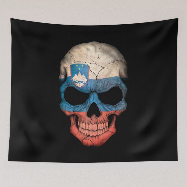 Item preview, Slovenian Flag Skull designed and sold by JeffBartels.