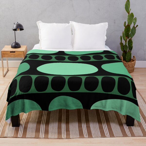Item preview, Tribal Art Rock Pattern Black Green designed and sold by thepixelgarden.