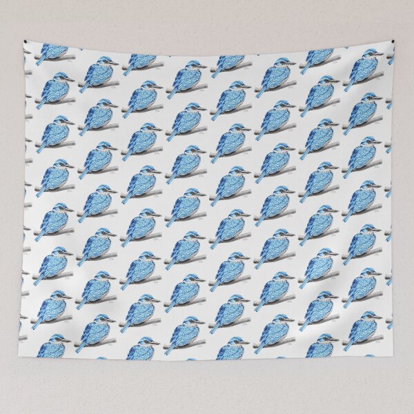 Item preview, White-collared Kingfisher - colorized version designed and sold by SylvieG18.