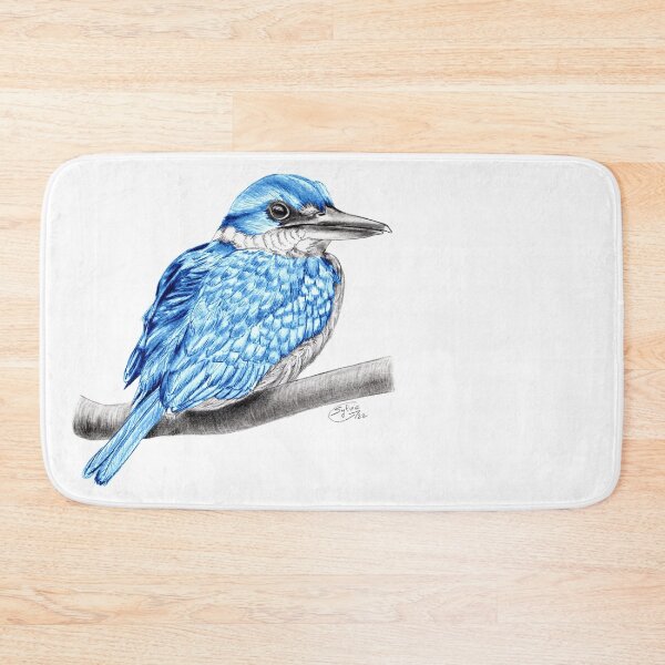 Item preview, White-collared Kingfisher - colorized version designed and sold by SylvieG18.