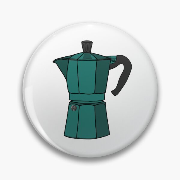 Item preview, Teal cafetera designed and sold by thirdearprints.