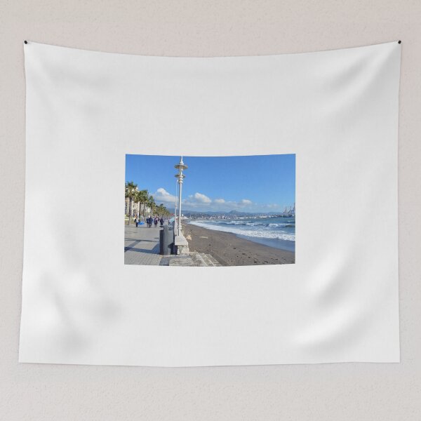 Item preview,  People walking on the promenade near the sea in Malaga, Spain designed and sold by oanaunciuleanu.