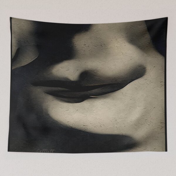 Item preview, Black and White Abstract Art Painting Modern Art designed and sold by CattlettArt.