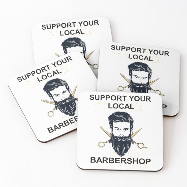 Item preview, SUPPORT YOUR LOCAL BARBERSHOP, designed and sold by Haitam771.
