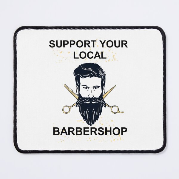 Item preview, SUPPORT YOUR LOCAL BARBERSHOP, designed and sold by Haitam771.
