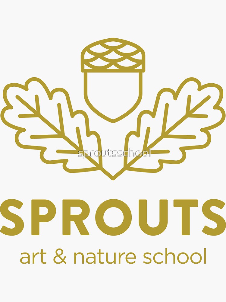 "Sprouts Art & Nature School logo" Sticker by sproutsschool Redbubble