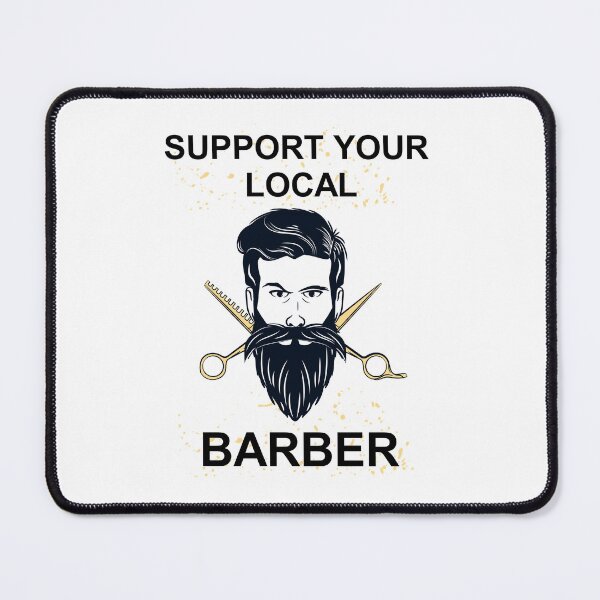 Item preview, SUPPORT YOUR LOCAL BARBERSHOP designed and sold by Haitam771.
