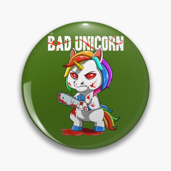 Item preview, Sarcastic Unicorn Chainsaw Evil Bad Premium designed and sold by OkifekaZnzit.