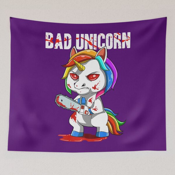 Item preview, Sarcastic Unicorn Chainsaw Evil Bad Premium designed and sold by OkifekaZnzit.