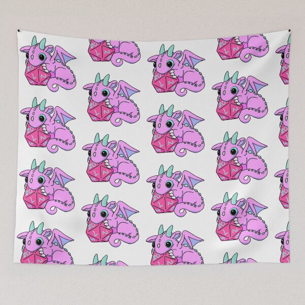 Item preview, Pink Dice Goblin Dragon Baby designed and sold by Winging-It.