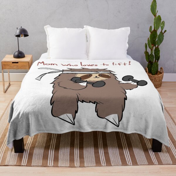 Item preview, Mom Who Loves to Lift - Fitness Sloth designed and sold by SaradaBoru.