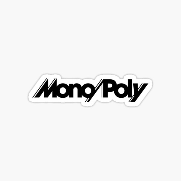 Korg Mono/Poly Graphic - Black Sticker