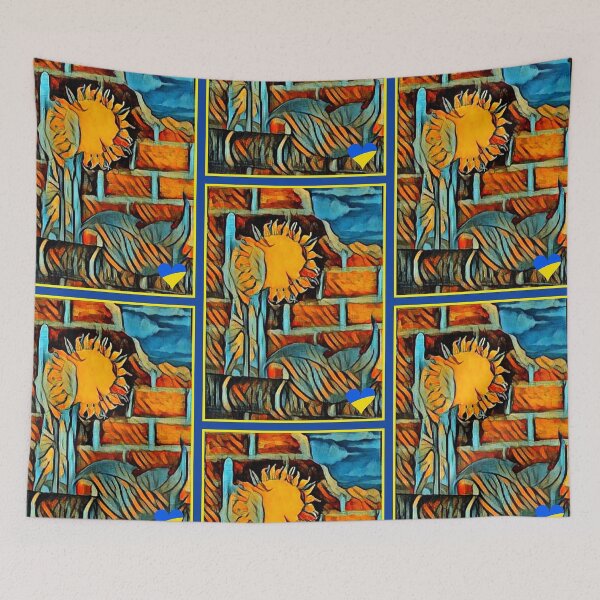 Item preview, One Sunflower for Ukraine designed and sold by PaniaBrown.