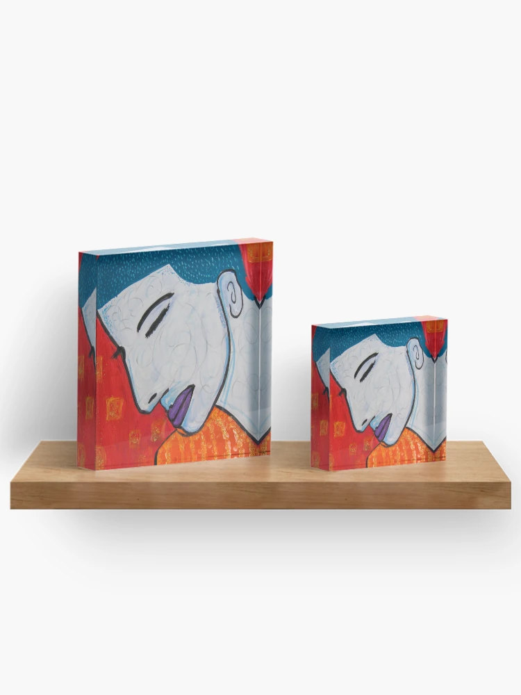 Thumbnail 3 of 5, Acrylic Block, Luca designed and sold by RandaRubyRed.