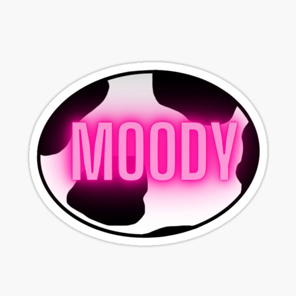 Moody cow Sticker