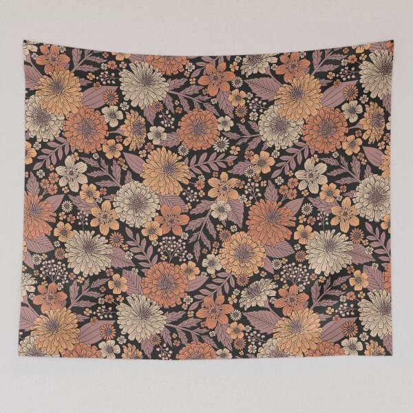 Item preview, Peach, Orange & Mauve Zinnias Floral designed and sold by somecallmebeth.