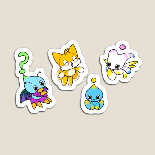 Tails Chao Stickers Magnets Magnet
