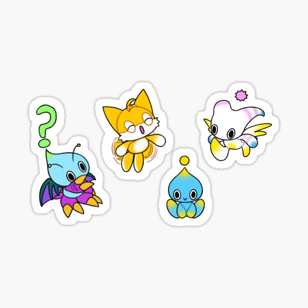 Item preview, Tails Chao Stickers Magnets designed and sold by Tierney Snails.