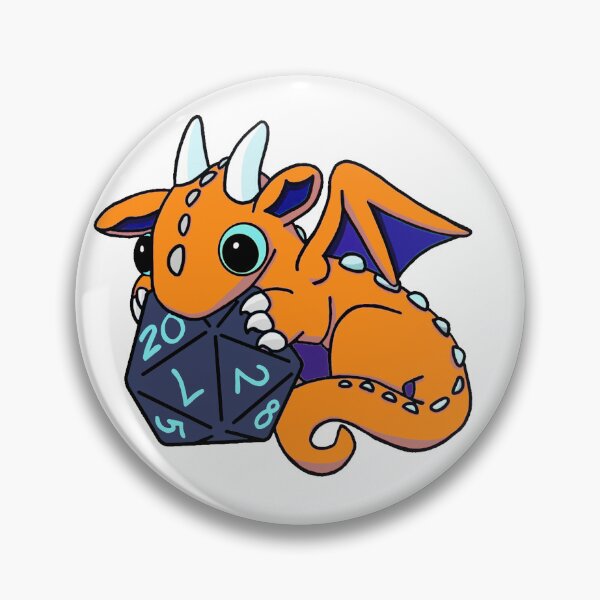 Item preview, Orange Dice Goblin Dragon Baby designed and sold by Winging-It.