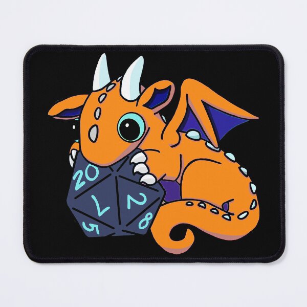 Item preview, Orange Dice Goblin Dragon Baby designed and sold by Winging-It.