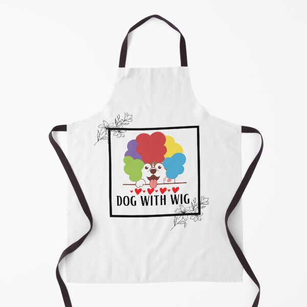 Item preview, dog with wig designed and sold by wear best.