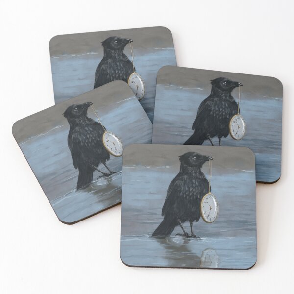 Item preview, Crow with pocket watch designed and sold by NovaAstralis.