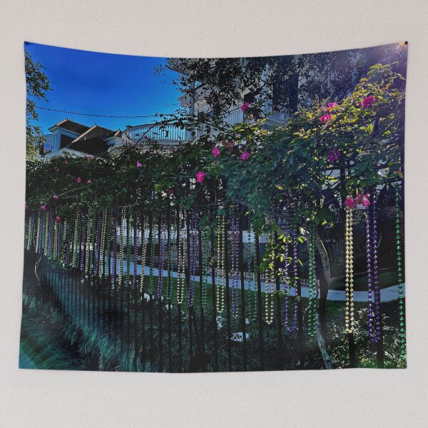 Item preview, Mardi Gras Fence designed and sold by MiddleJourney.